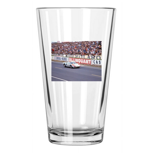 1966 Ken Miles #1 Gt Ford Mk Ii 24 Hours Of Le Mans 3 Pint Beer Drinking Glass
