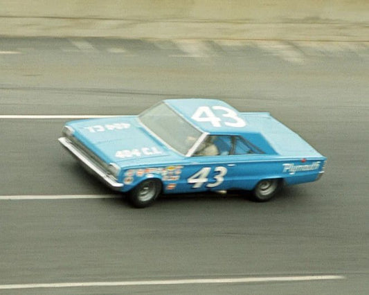 1966 Nascar Richard Petty Glossy Photo Print Daytona 500 Plymouth Poster