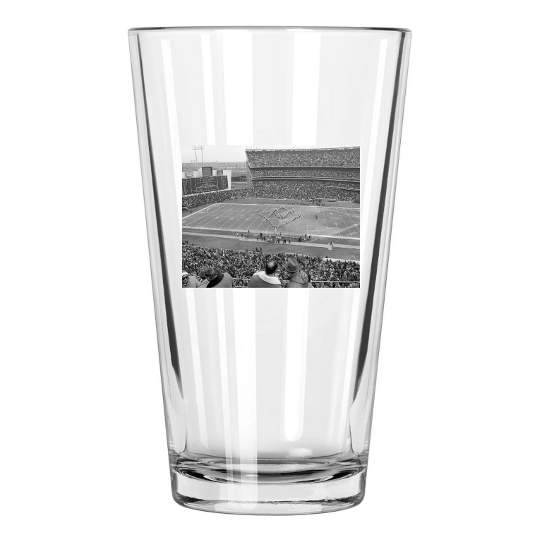 1966 New York Jets Shea Stadium Photo Stadium Halftime Pint Beer Drinking Glass
