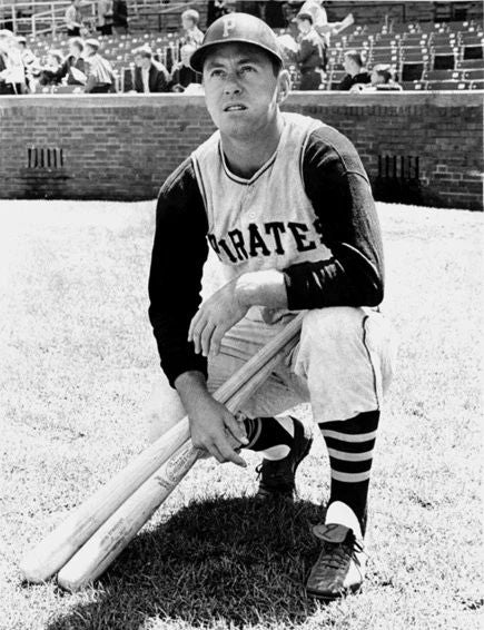 1966 Pittsburgh Pirates Bill Mazeroski Glossy Photo Baseball Print Poster