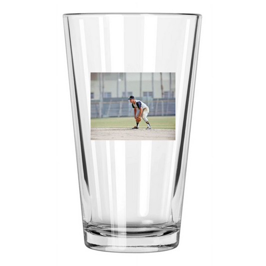 1966 Pittsburgh Pirates Bill Mazeroski Photo Hof 2001 Pint Beer Drinking Glass