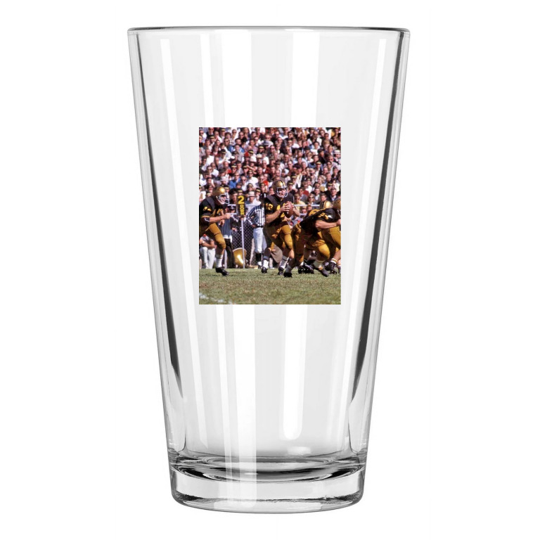 1966 Purdue Boilermakers Bob Griese College Football Pint Beer Drinking Glass