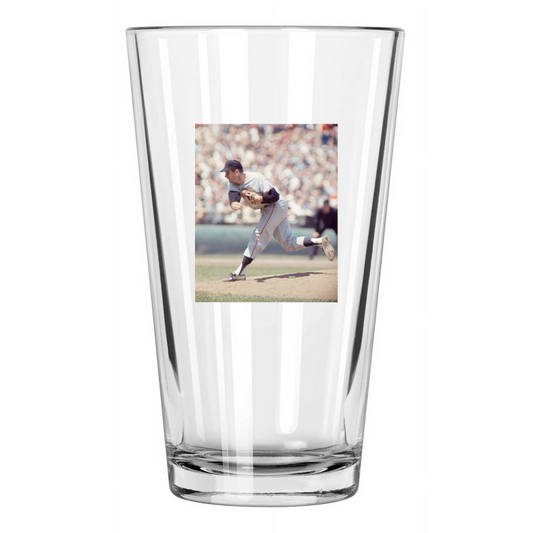 1966 San Francisco Giants Gaylord Perry Photo Hof 91 Pint Beer Drinking Glass