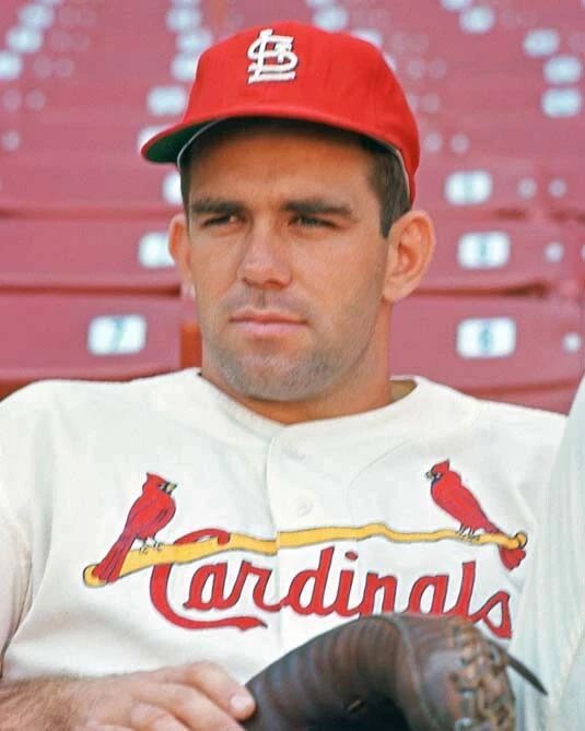 1966 St. Louis Cardinals Tim Mccarver Glossy Keychain Print Baseball Keychain