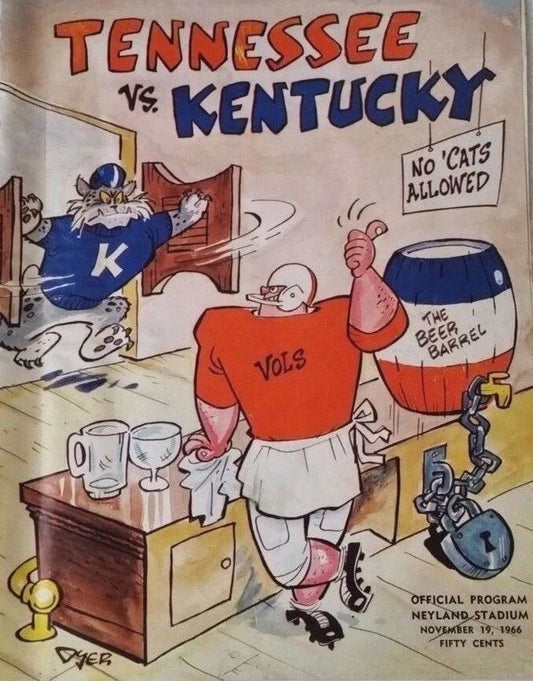 1966 Tennessee Volunteers Vs Kentucky Wildcats Photo Ncaa Football Picture