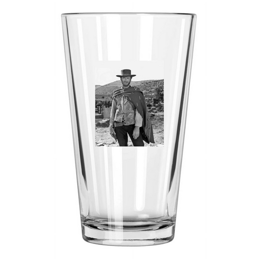 1966 The Good The Bad And The Ugly Clint Eastwood Photo Pint Beer Drinking Glass