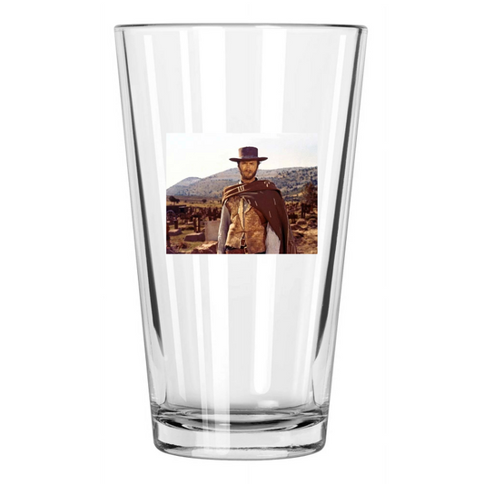 1966 The Good The Bad And The Ugly Photo Clint Eastwood Pint Beer Drinking Glass