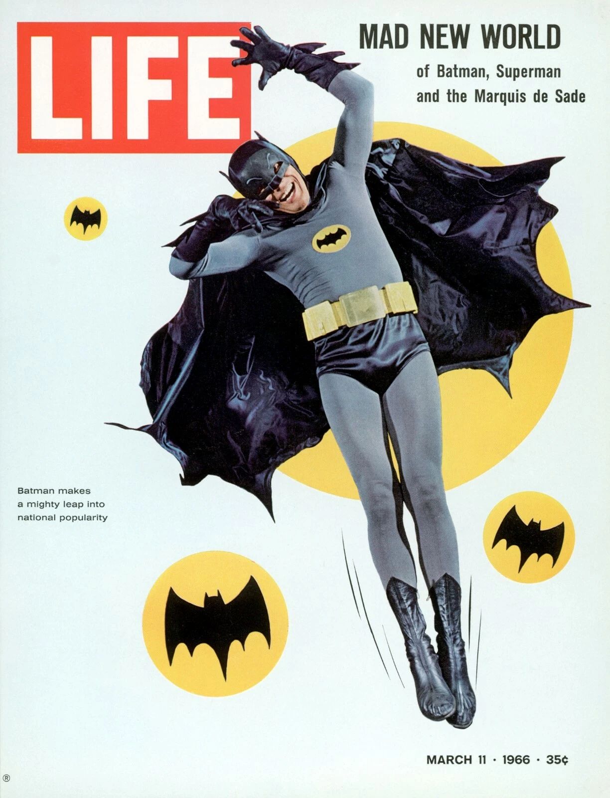 1966 Time Batman The Movie Magnet Adam West Dc Comics Gotham City