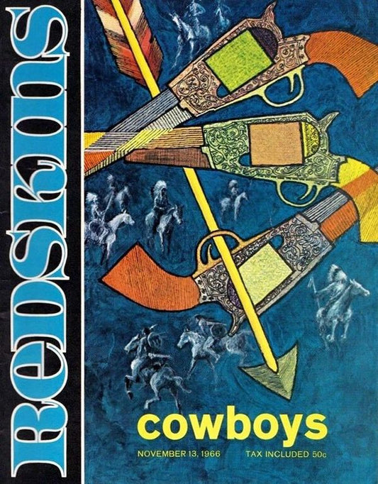 1966 Washington Redskins Vs Dallas Cowboys Magnet Football Nfl Picture