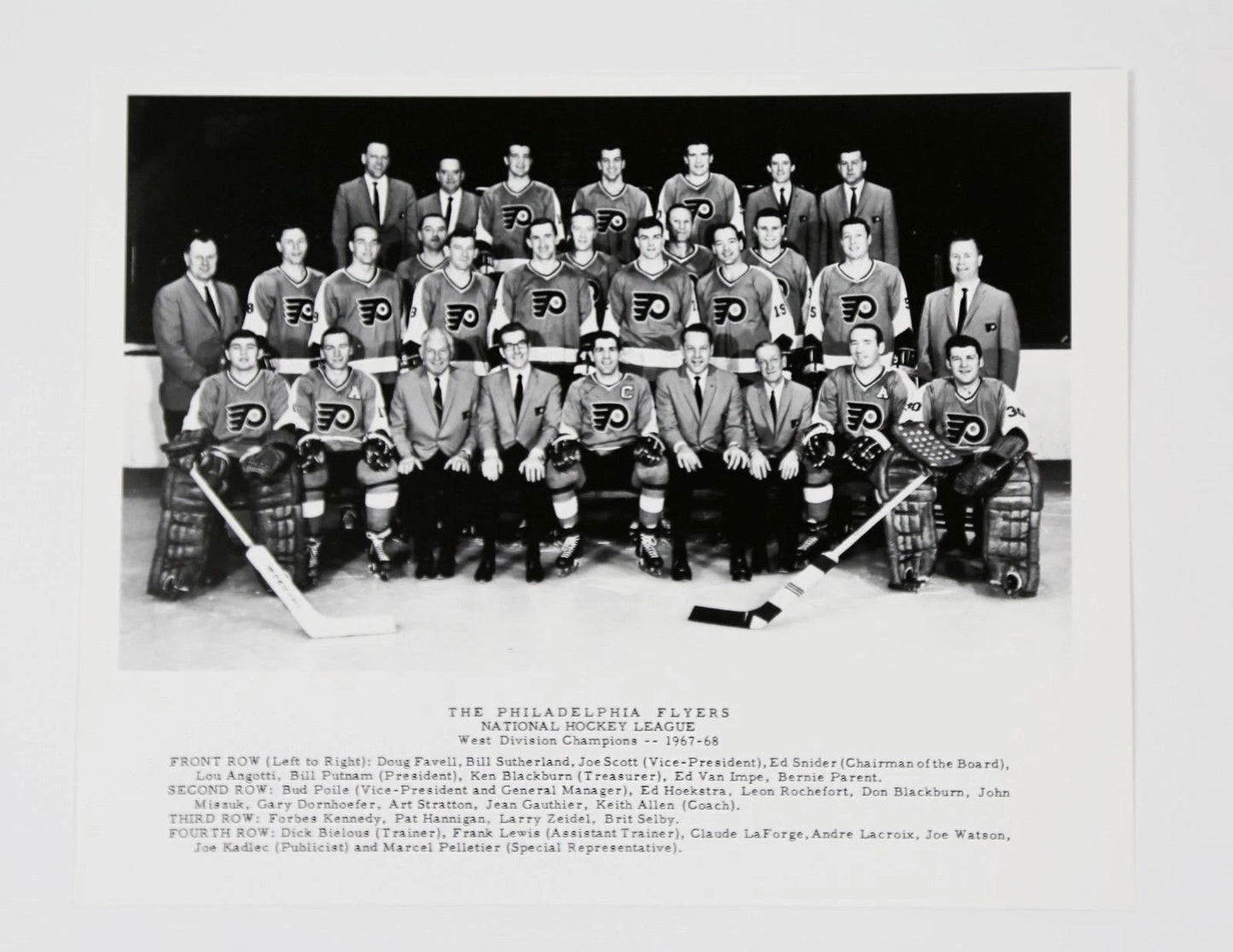 68 Philadelphia Flyers Photo Hockey Nhl Picture Champs
