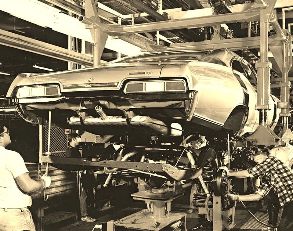 1967 Chevrolet Impala Assembly Line Classic Car Poster Photo