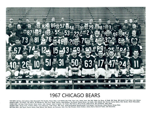 1967 Chicago Bears Team Photo Football Nfl Picture 300 Piece Jigsaw Puzzle