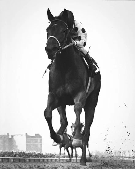 1967 Champion Racehorse Damascus Glossy Keychain Print Willie Shoemaker