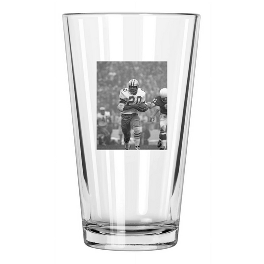 1967 Dallas Cowboys Mel Renfro Photo Football Hof 66 Pint Beer Drinking Glass