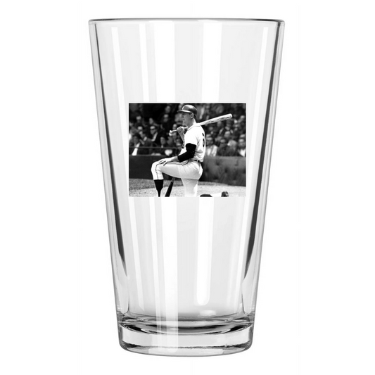 1967 Detroit Tigers Al Kaline Photo Baseball On Deck Pint Beer Drinking Glass