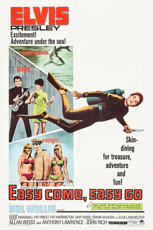 1967 Easy Come Easy Go Movie Magnet Elvis Presley Dodie Marshall