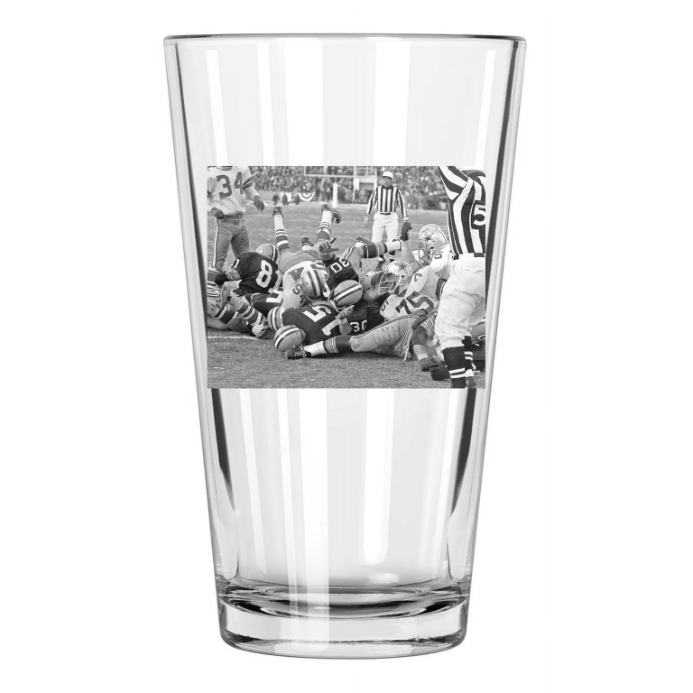 1967 Green Bay Packers Bart Starr Ice Bowl Nfc Champs!! 2 Pint Beer Glass