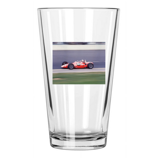 1967 Indy 500 Driver Parnelli Jones Photo Formula 1 Stp Pint Beer Drinking Glass