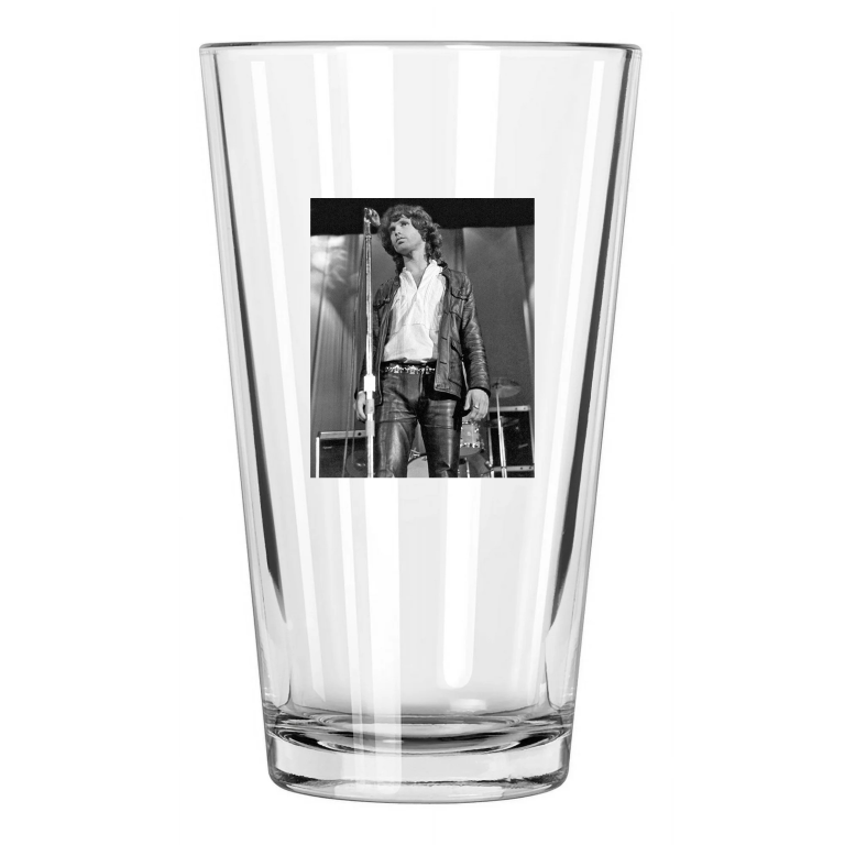 1967 Jim Morrison Photo Rock And Roll Singer The Doors Pint Beer Drinking Glass