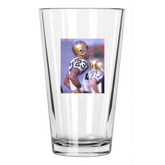 1967 Purdue Boilermakers Leroy Keyes Photo College Pint Beer Drinking Glass