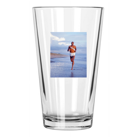 1967 San Jose State Tommie Smith Photo Usa Black Power Pint Beer Drinking Glass
