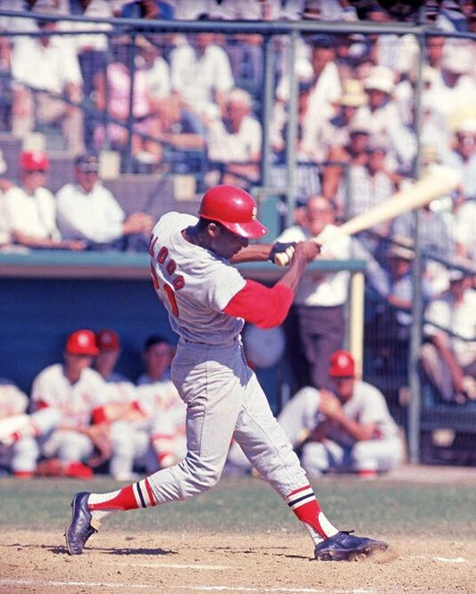 1967 St. Louis Cardinals Curt Flood Glossy Magnet Print Baseball Magnet