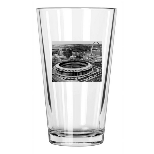 1967 St Louis Cardinals Busch Stadium Photo Arch Pint Beer Drinking Glass