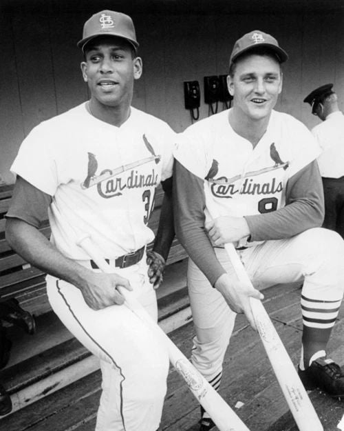 1967 St Louis Cardinals Roger Maris And Orlando Cepeda Magnet Magnet