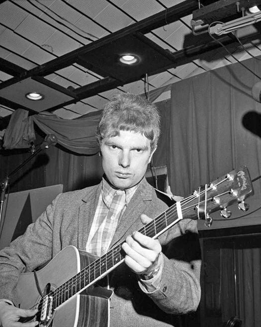 1967 Van Morrison With Guitar Glossy Magnet Blues Singer Print Studio Magnet