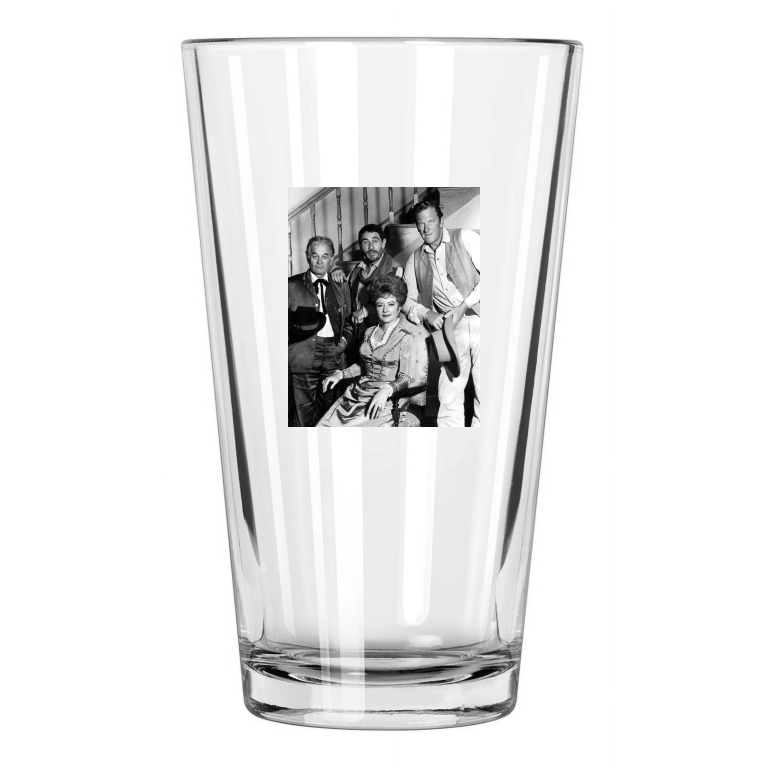 1967 Western Tv Show Gunsmoke Photo Ken Curtis Pint Beer Drinking Glass