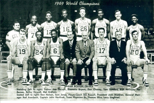 1969 Boston Celtics Team Keychain Basketball Picture Nba World Champs