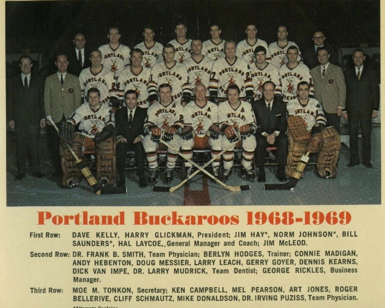 69 Portland Buckaroos Magnet Hockey Whl