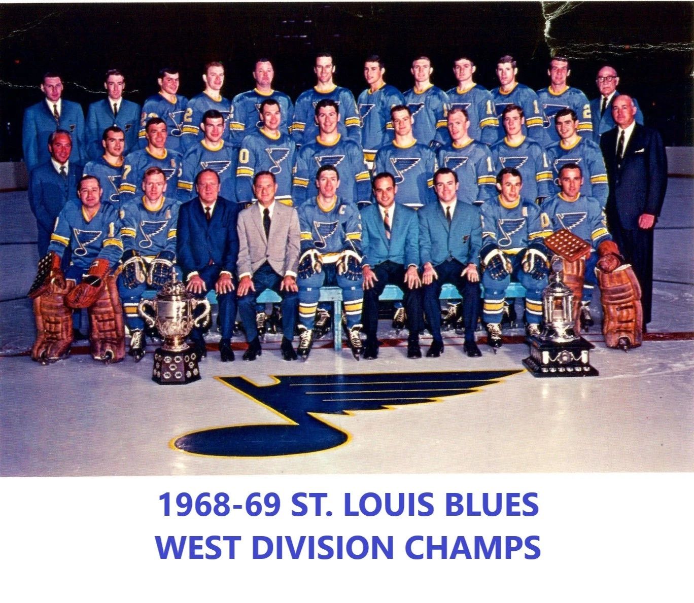 69 St. Louis Blues Team Magnet Hockey Picture Nhl Division Champs