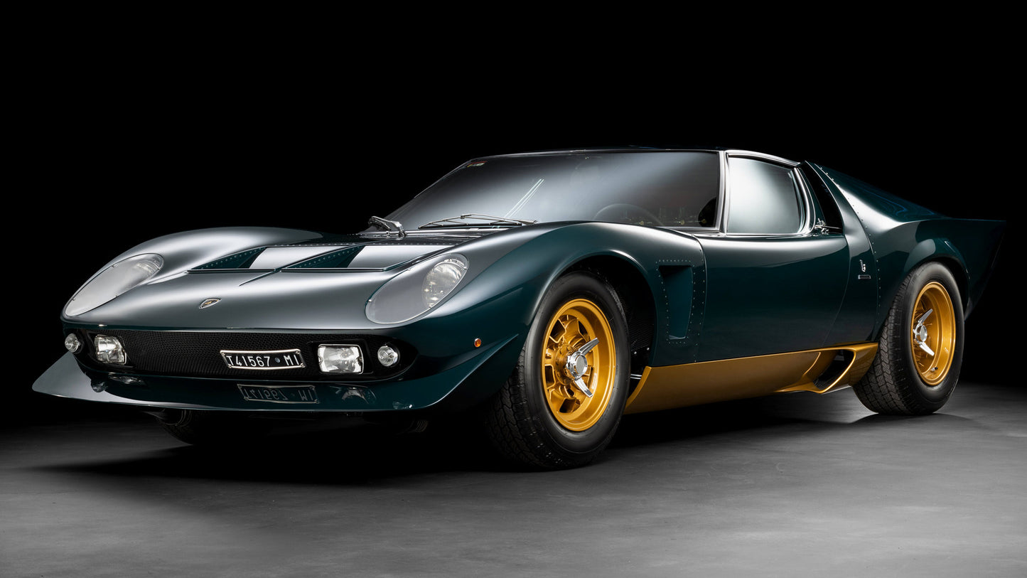 Lamborghini Miura S Millechiodi Hd Art Print Poster