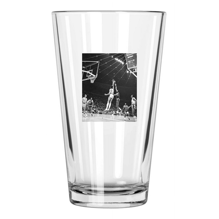 1968 Bill Russell And Wilt Chamberlain Celtics At Lakers Pint Beer Glass