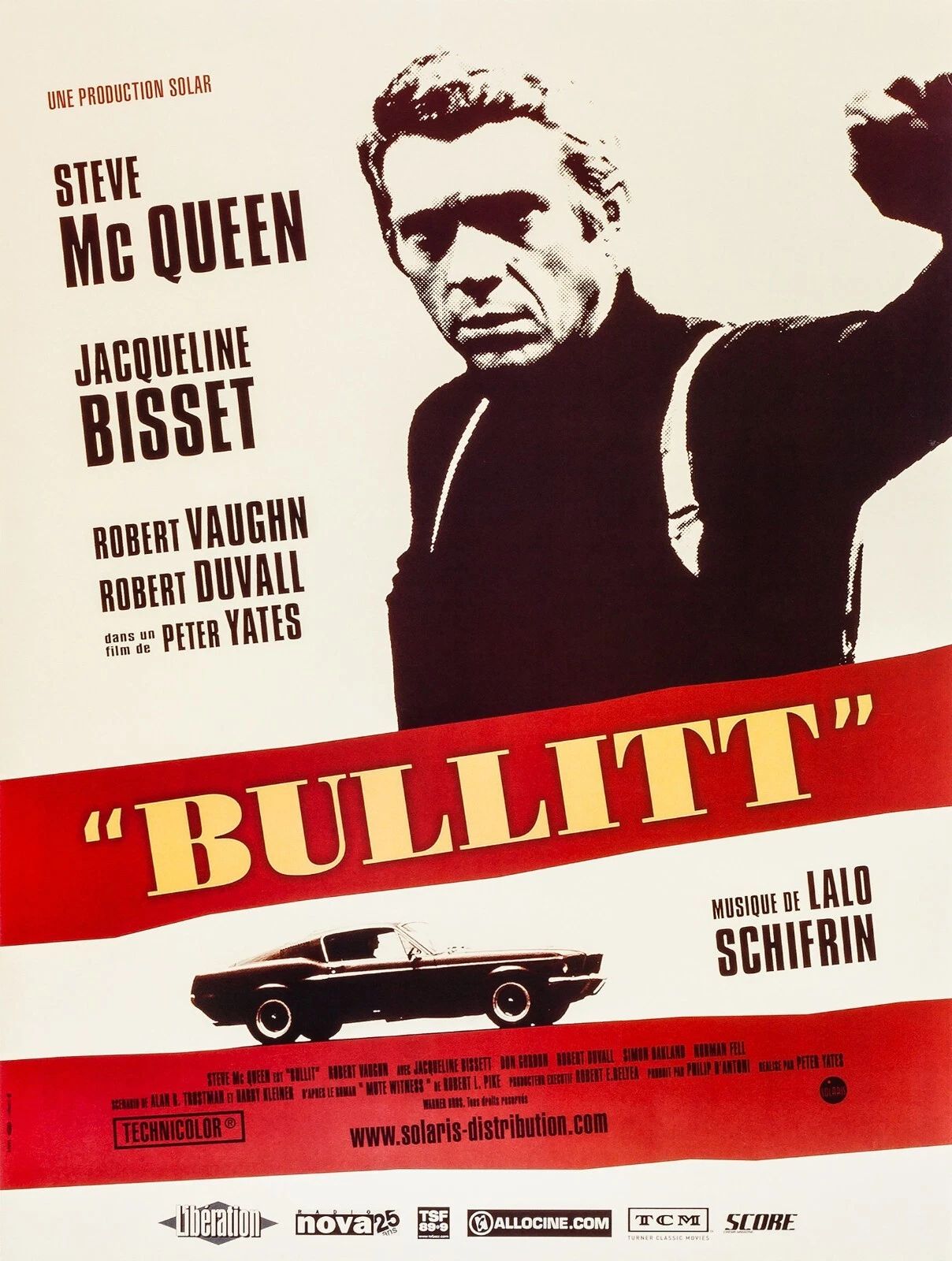 1968 Bullitt Movie Poster Steve Mcqueen Jaqueline Bisset Frank Bullitt