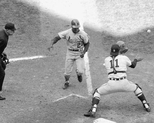 1968 Detroit Tigers Bill Freehan Vs Lou Brock Keychain World Series Print