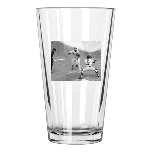 1968 Detroit Tigers Bill Freehan Vs Lou Brock World Series Pint Beer Glass