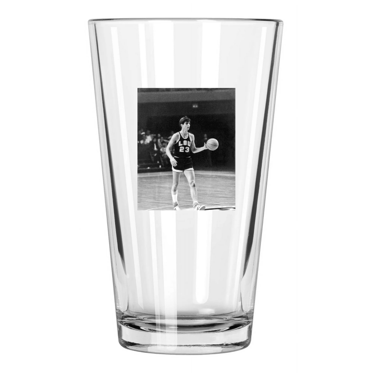 1968 Lsu Tigers Pete Maravich 'Pistol Pete' Basketball Pint Beer Drinking Glass