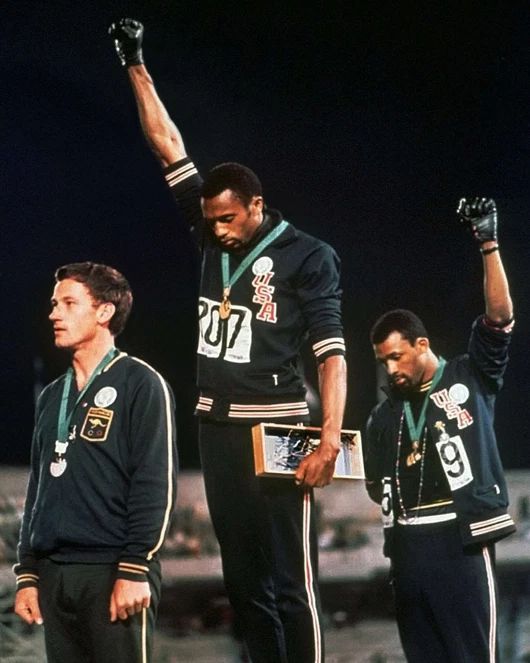 1968 Olympics Tommie Smith Glossy Keychain Usa Print Black Power Keychain Mexico 1