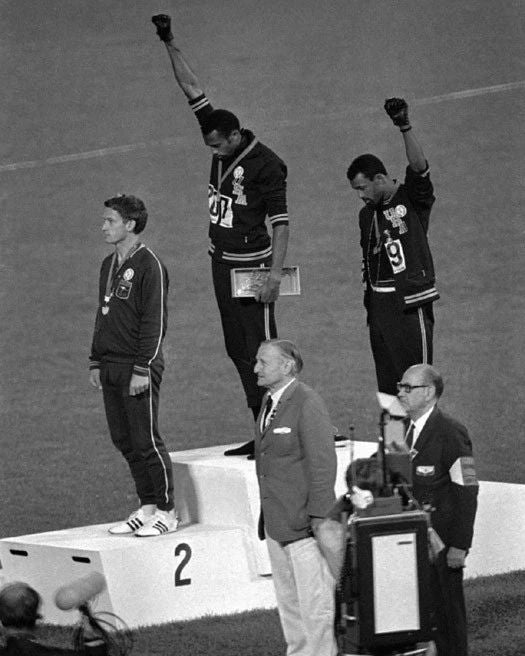 1968 Olympics Tommie Smith Glossy Magnet Usa Print Black Power Magnet Mexico 2