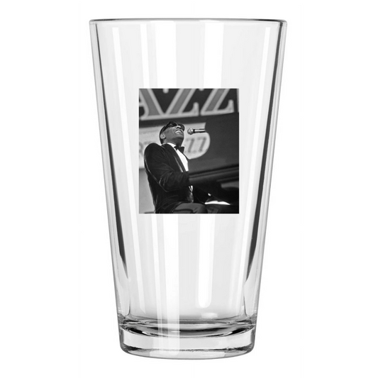 1968 Pianist Ray Charles Photo Rhythem And Blues Pint Beer Drinking Glass