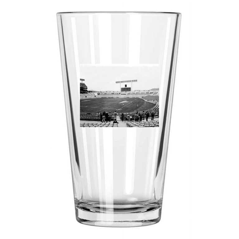 1968 San Diego Stadium Photo Padres Field Chargers Pint Beer Drinking Glass