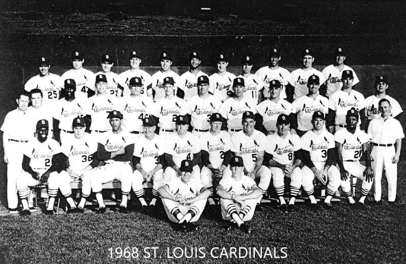 1968 St. Louis Cardinals Team Keychain Baseball Mlb Picture Al Champs