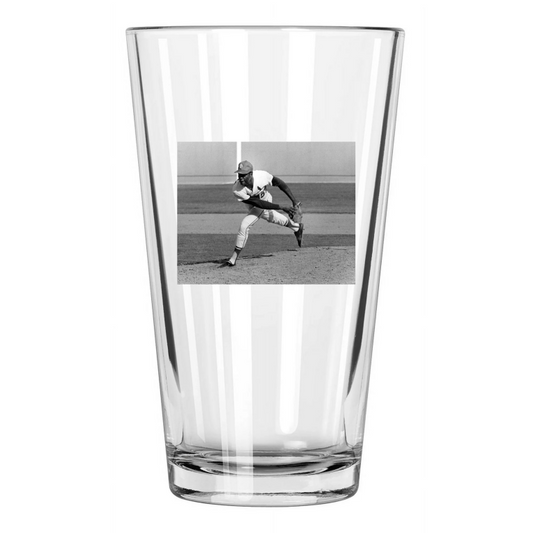 1968 St Louis Cardinals Bob Gibson Photo Baseball Pint Beer Drinking Glass