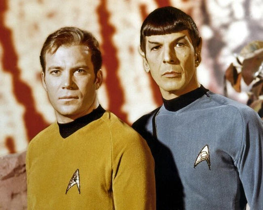 1968 Tv Show Star Trek Glossy Magnet William Shatner And Leonard Nimoy Print