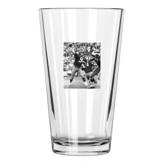 1968 Washington Redskins Sonny Jurgensen Football Hof 83 Pint Beer Glass