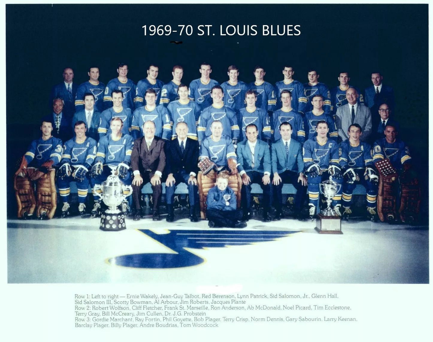 70 St. Louis Blues Team Magnet Hockey Picture Nhl
