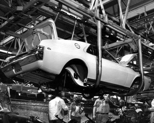 1969 Amc Amx 390 Factory Assembly Line American Motors Picture Keychain
