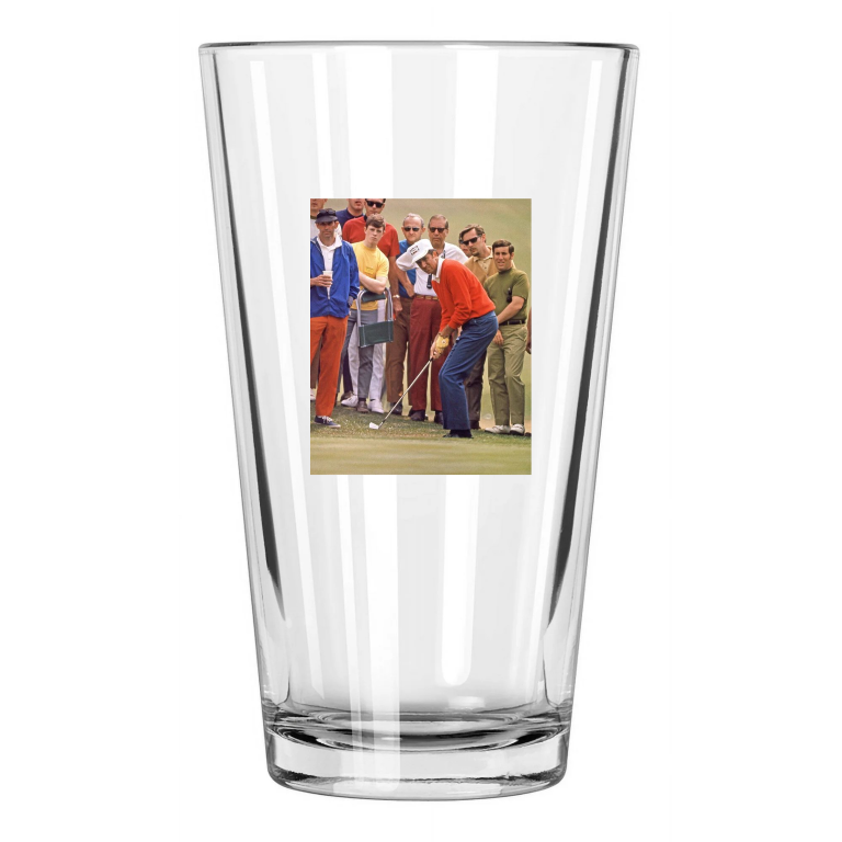 1969 American Golfer George Archer Photo Golf Masters 1 Pint Beer Drinking Glass